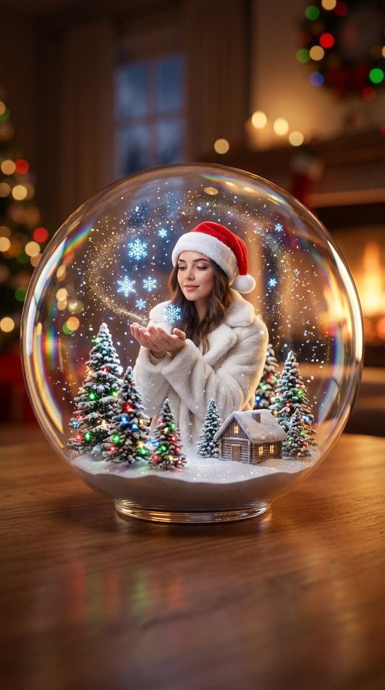 Christmas Snow Globe Enchantment